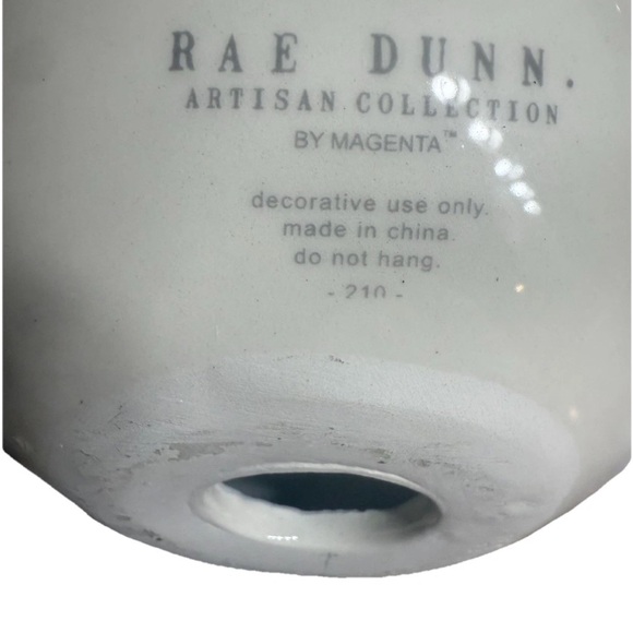 Rae Dunn White “CHEER" Christmas Tabletop Ornament Ball New With Tags - Picture 4 of 6